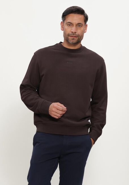 Braune BOSS ORANGE Sweatshirt WESMALLCREW - large