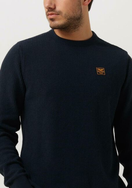 Dunkelblau PME LEGEND Pullover CREWNECK COTTON PLATED - large