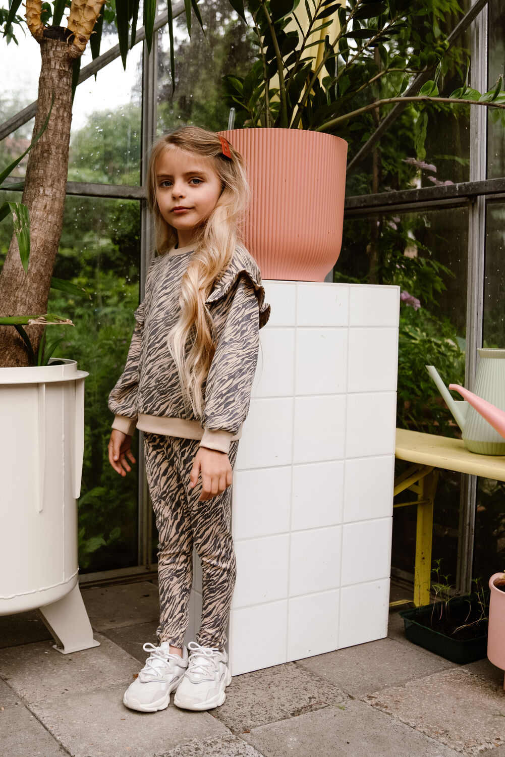 Graue DAILY7 Sweatshirt OVERSIZED ANIMAL SWEATER - large