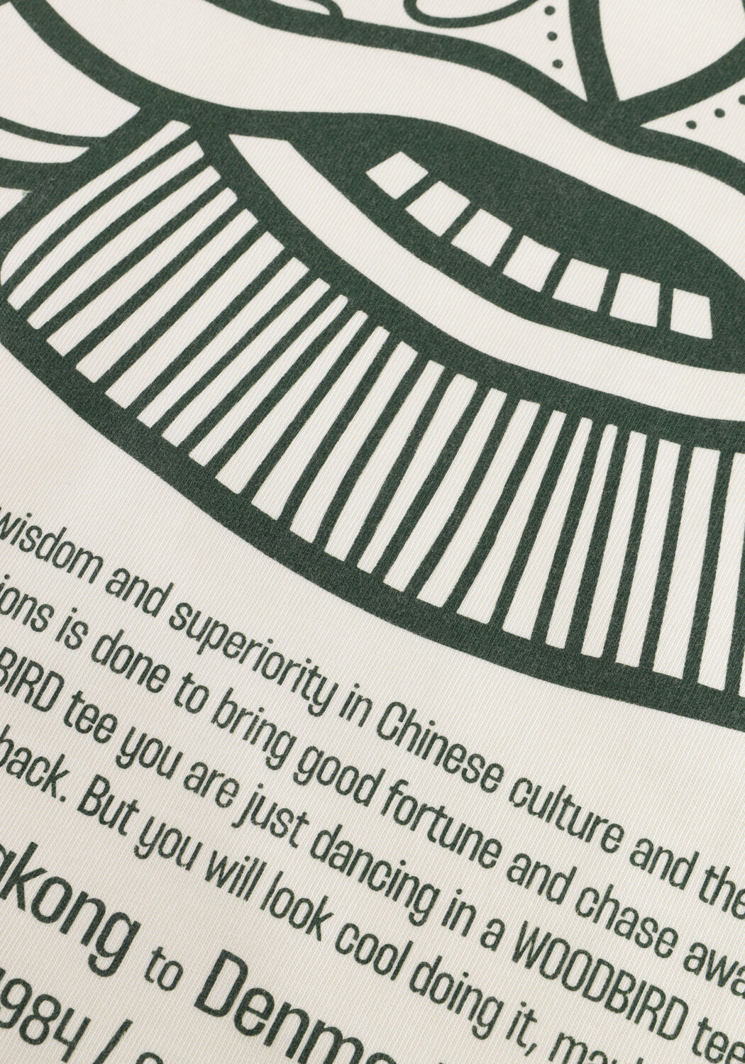 Creme WOODBIRD T-shirt WBBAINE LION TEE - large