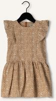 Camelfarbene LIKE FLO Kleider AOP WOVEN RUFFLE DRESS Camelfarbene LIKE FLO Kleider AOP WOVEN RUFFLE DRESS - medium