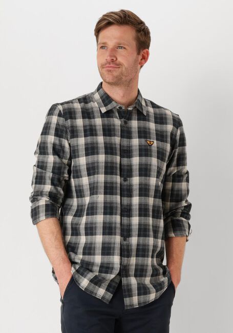 Graue PME LEGEND Hemden LONG SLEEVE SHIRT TWILL YARNDYED CHECK - large