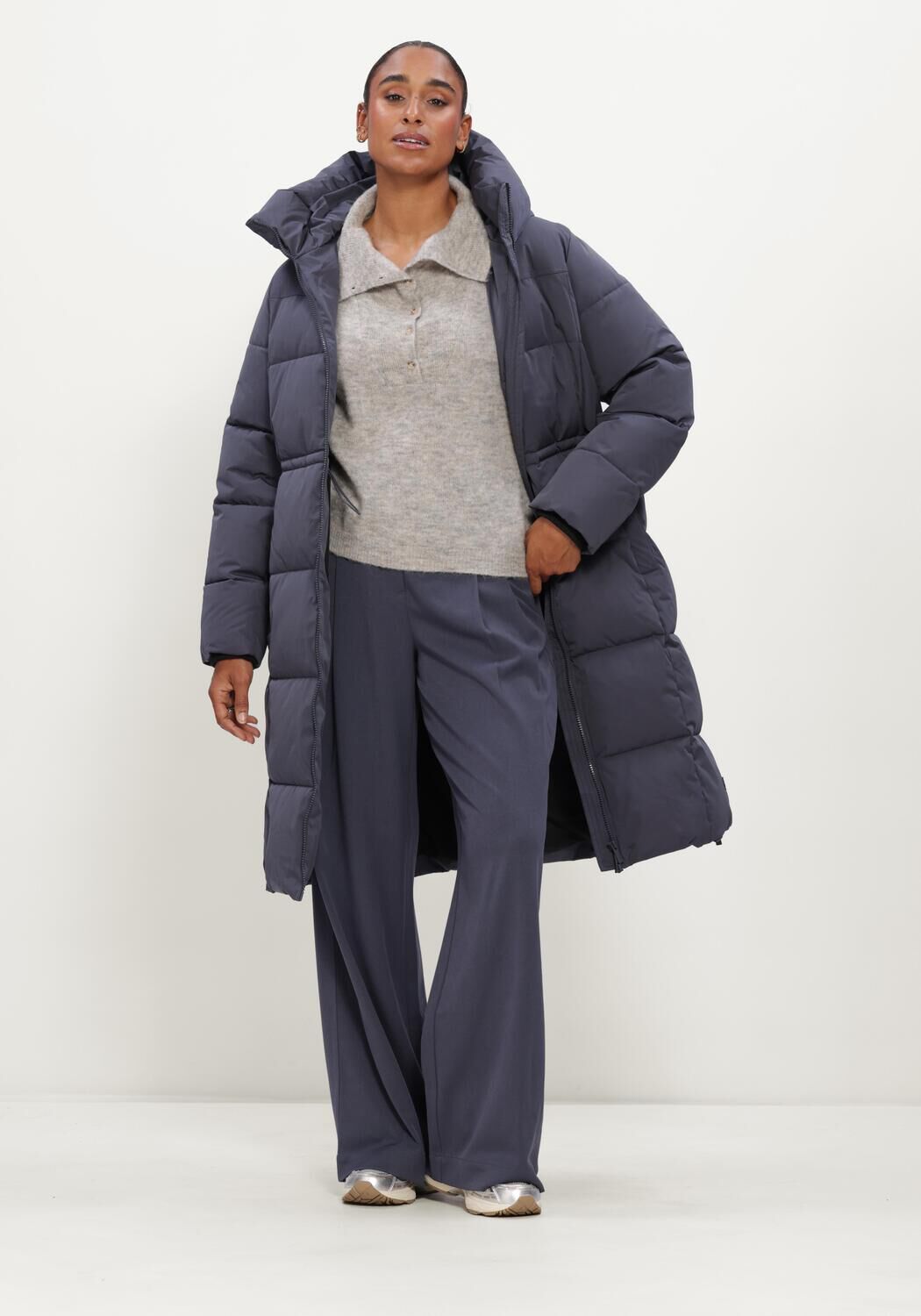 Dunkelgrau MSCH COPENHAGEN Wattierte Jack MSCHZALA PAVINARIA JACKET - large