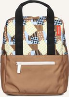 Braune HELLO HOSSY Rucksack PATCHWORK - medium