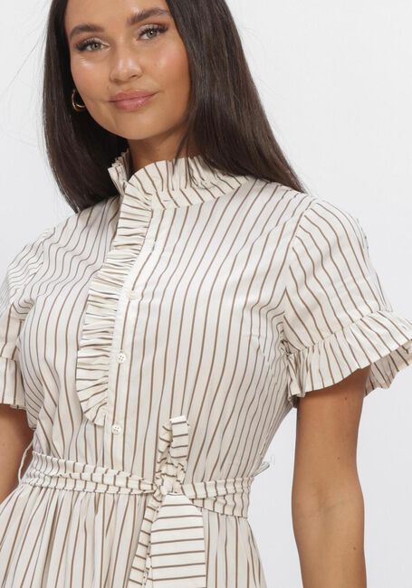 Beige NEO NOIR Kleider NELLIE WIDE STRIPE DRESS - large
