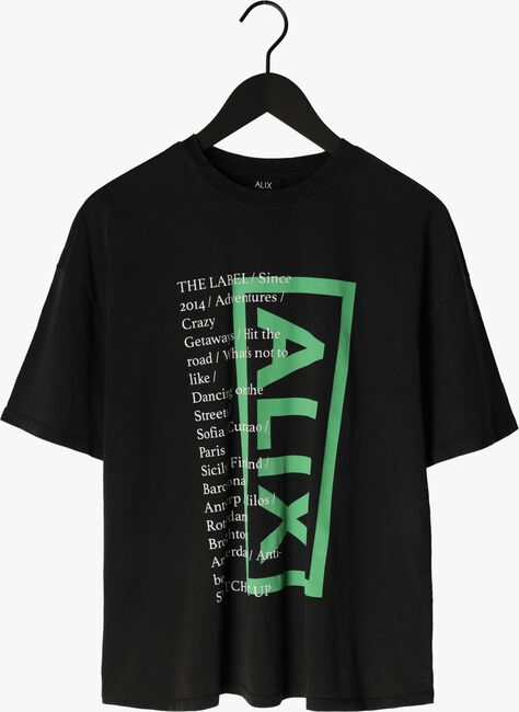 Schwarze ALIX THE LABEL T-shirt LADIES KNITTED ON TOUR T-SHIRT - large
