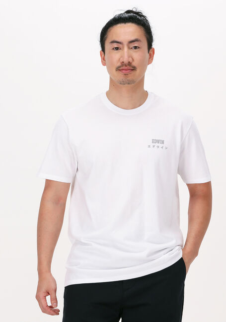Weiße EDWIN T-shirt EDWIN LOGO CHEST TS - large