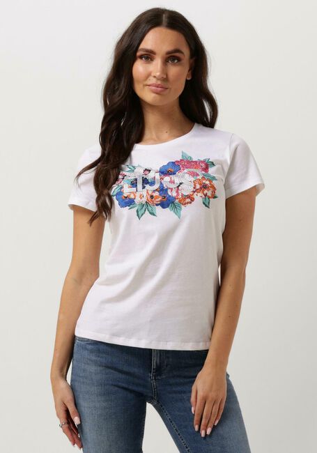 Weiße LIU JO T-shirt JERSEY+LIUJO ALLOVER T-SHIRT - large