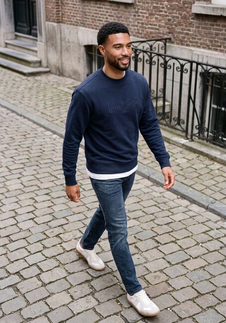 Dunkelblau BOSS ORANGE Pullover WE_LOGO - large