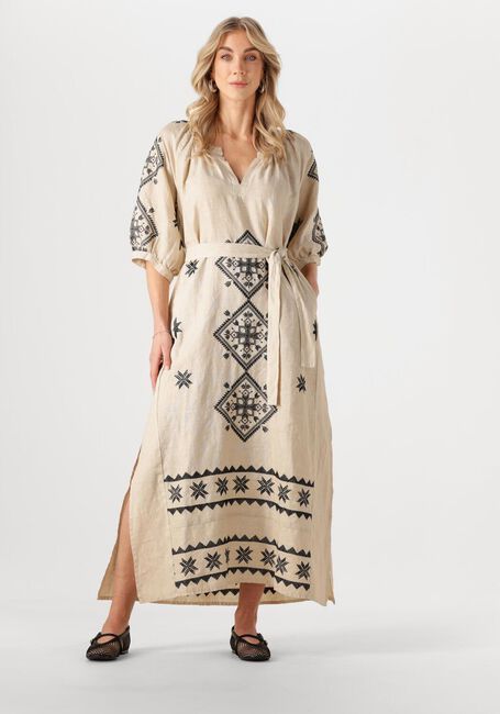 Ecru GREEK ARCHAIC KORI Maxikleid 230652 - large