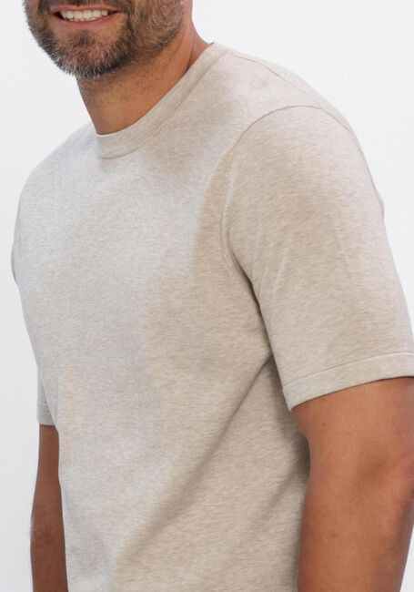 Beige PROFUOMO T-shirt T-SHIRT CREW NECK SS AERO EASE - large