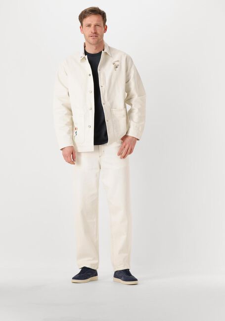 Nicht-gerade weiss FORÉT Overshirts ROWAN EMBROIDERY CANVAS OVERSHIRT - large
