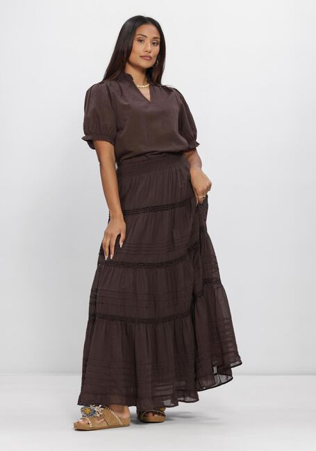 Braune NEO NOIR Midirock FELICIA S VOILE SKIRT - large