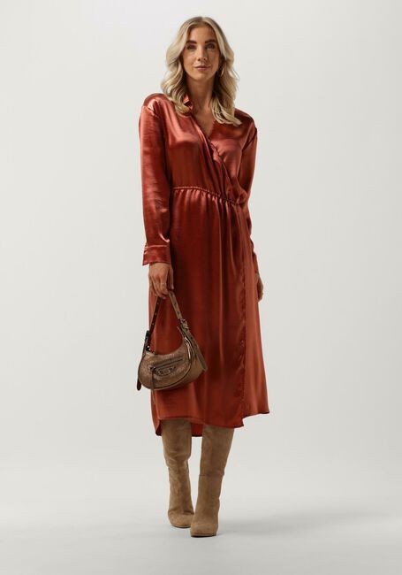 Braune YDENCE Midikleid DRESS JESS - large
