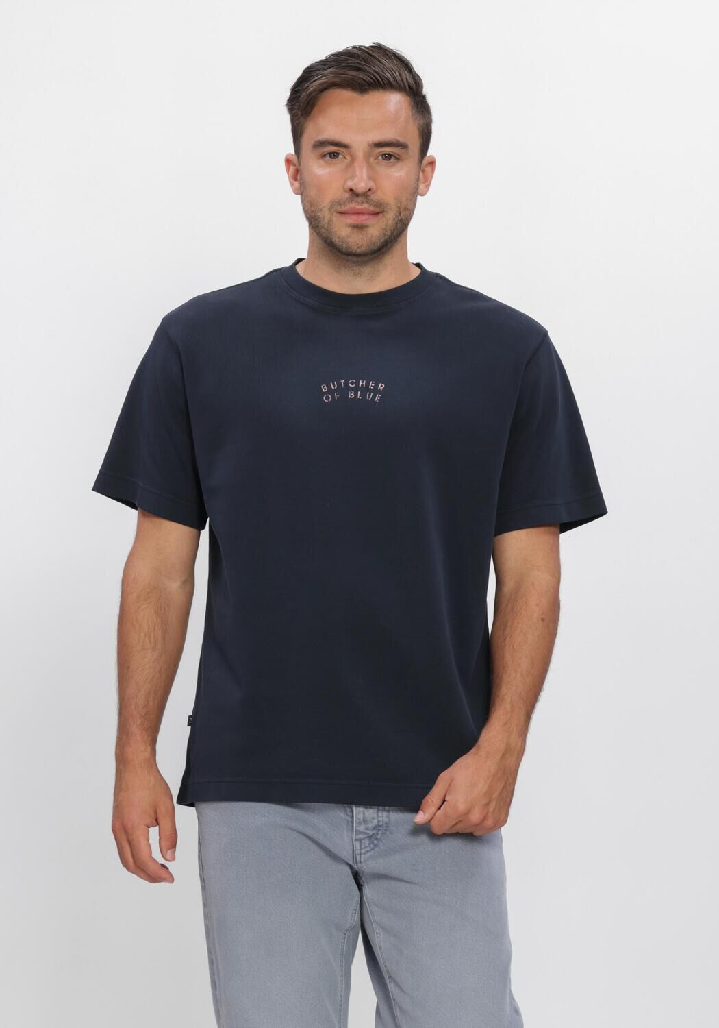 Dunkelblau BUTCHER OF BLUE T-shirt MERCER LAYER LOOSE TEE - large