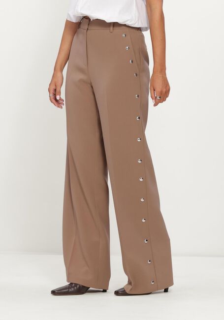 Braune DANTE6 Hosen VEY STUDDED SMART PANTS - large