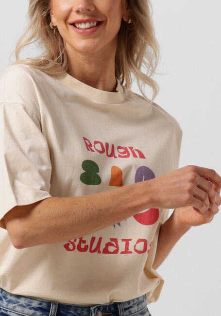 Ecru ROUGH STUDIOS T-shirt ANAI TEE - large