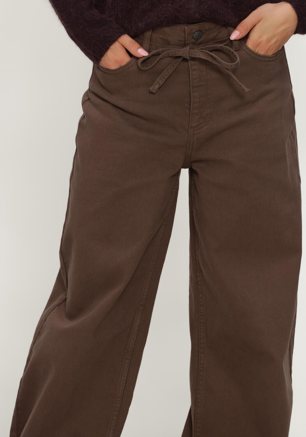 Braune MODSTR&Ouml;M Hosen ISOLDEMD DYE PANTS - large