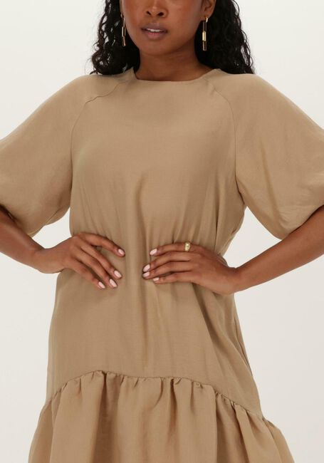 Camelfarbene BRUUNS BAZAAR Midikleid ZARA LUCA DRESS - large