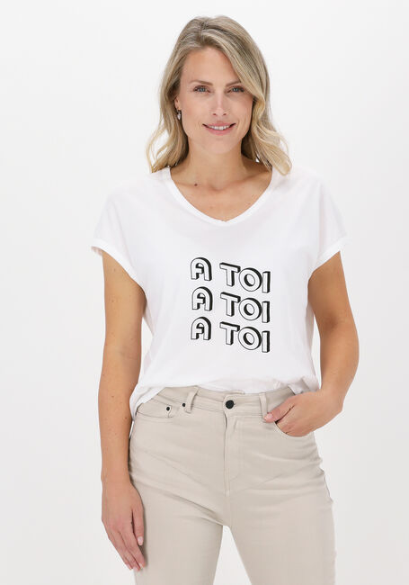 Wei&szlig;e 10DAYS T-shirt TEE A TOI - large