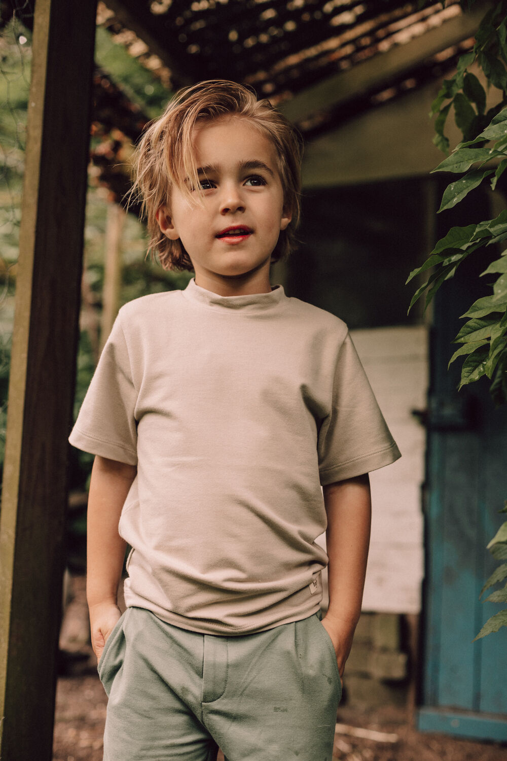 Beige BAJE STUDIO T-shirt RORIZ - large