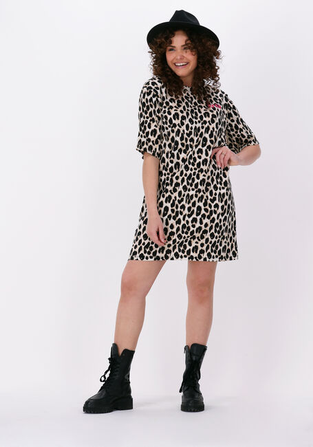 Braune REFINED DEPARTMENT Minikleid OVERSIZED T-SHIRT DRESS BABS - large