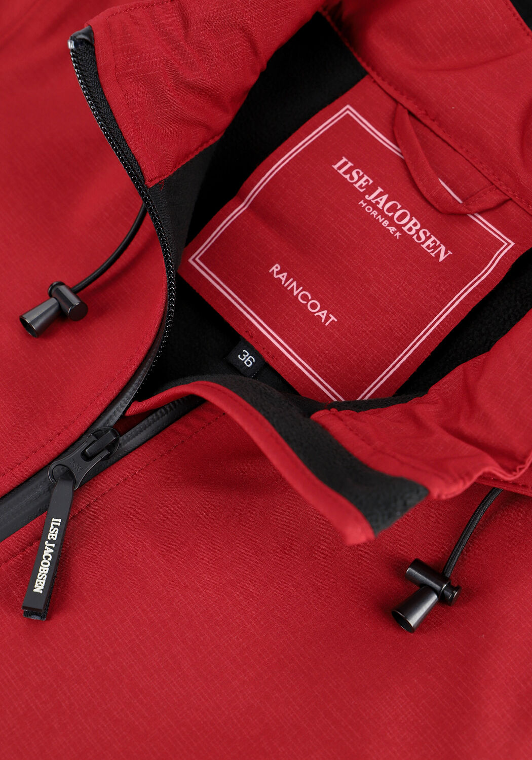 Rote ILSE JACOBSEN Regenjacke RAIN 128 - large