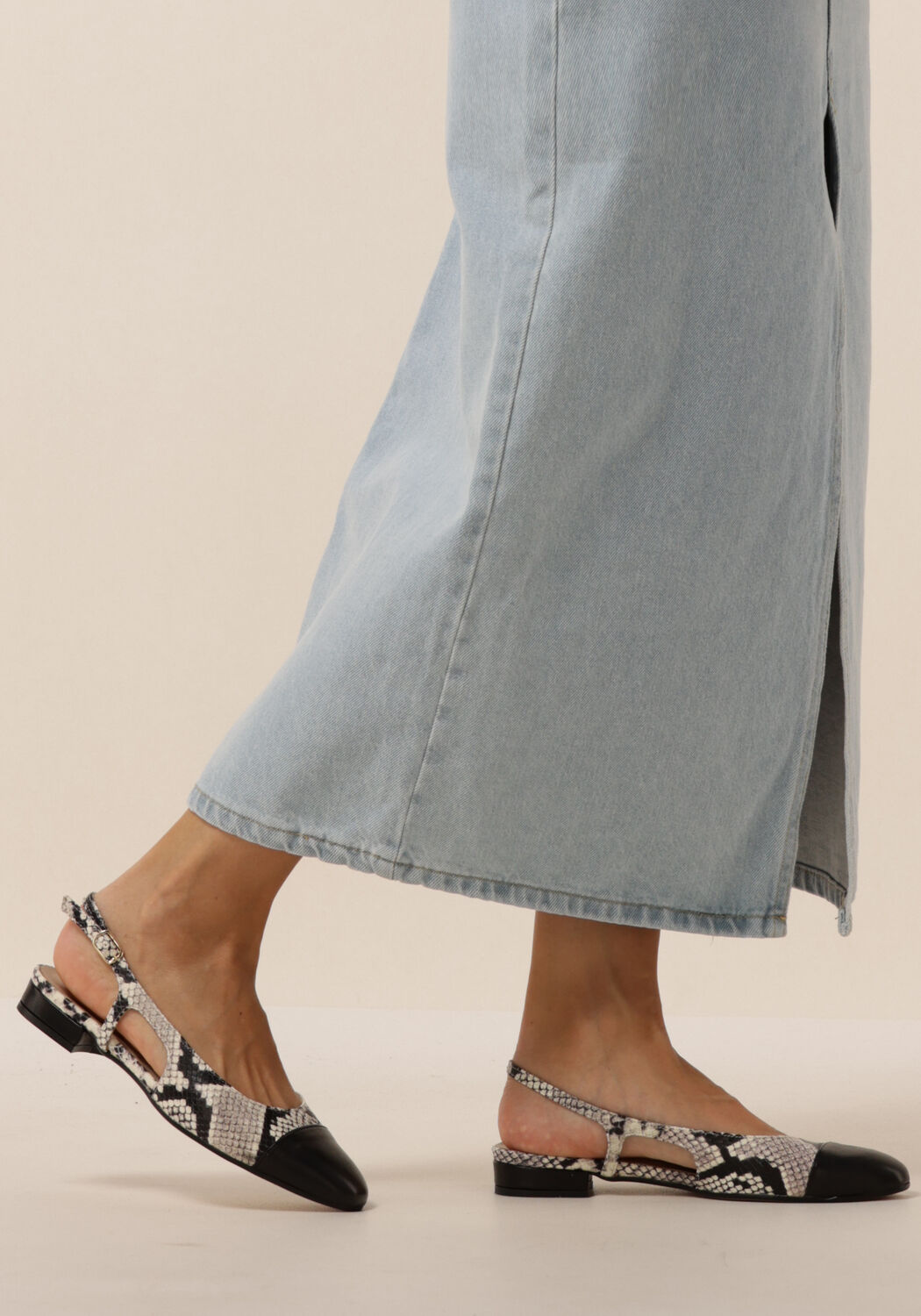 Beige NOTRE-V Slingbacks 08-490 - large