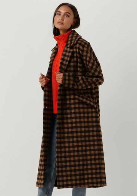 Braune SELECTED FEMME Mäntel NEW ELEMENT WOOL COAT B - large