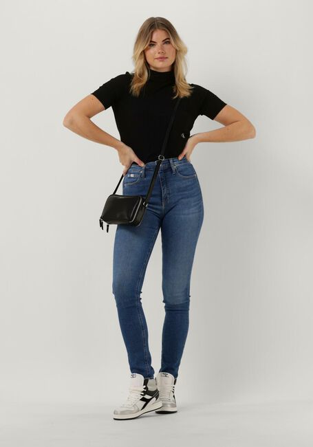 Blaue CALVIN KLEIN Slim fit jeans HIGH RISE SKINNY - large