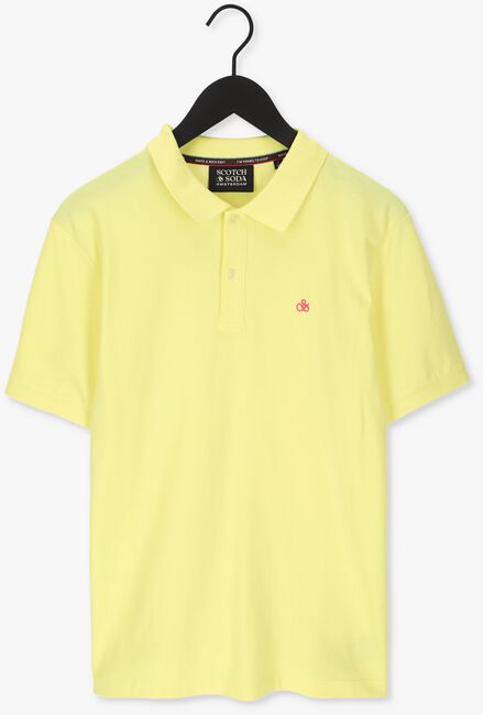 Gelbe SCOTCH & SODA Polo-Shirt CLASSIC PIQUE POLO IN ORGANIC COTTON - large