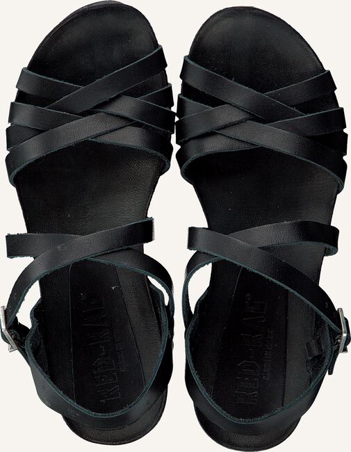 Schwarze RED-RAG Flache Sandalen 79144 Schwarze RED-RAG Flache Sandalen 79144 - large