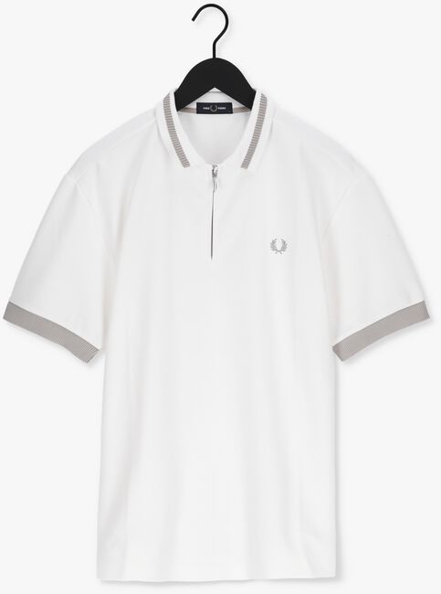 Nicht-gerade weiss FRED PERRY Polo-Shirt ZIP NECK POLO SHIRT - large