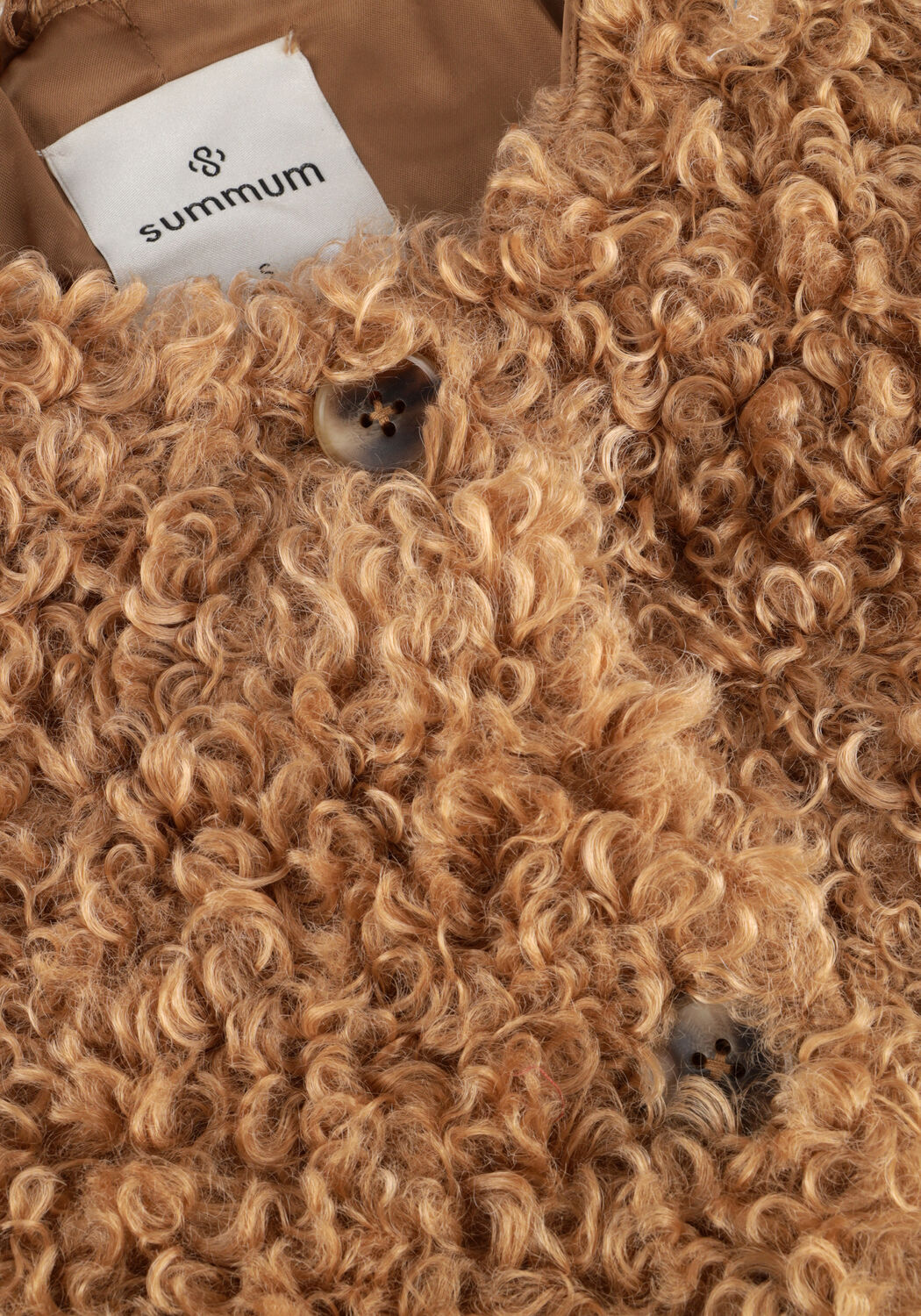 Braune SUMMUM Gilet JACKET FAUX FUR - large