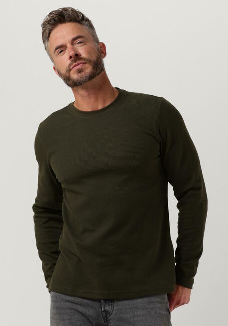 Dunkelgrün ANERKJENDT Pullover AKSILO LS WAFFLE TEE - large