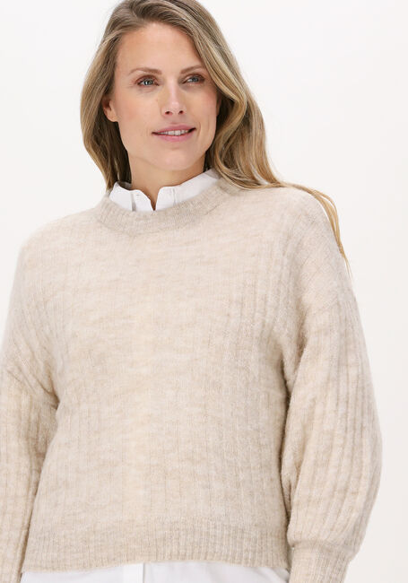 Beige MSCH COPENHAGEN Pullover CHEANNA ALPACA RIB PULLOVER - large