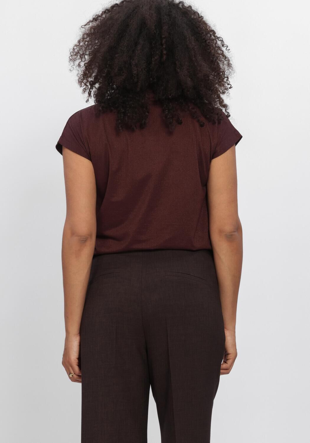 Bordeaux AIMEE THE LABEL Tops & T-shirts MANDYW6 TOP - large