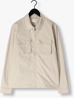Sand PURE PATH Overshirt SHIRT WITH FRONT ZIPPER AND CHEST POCKETS