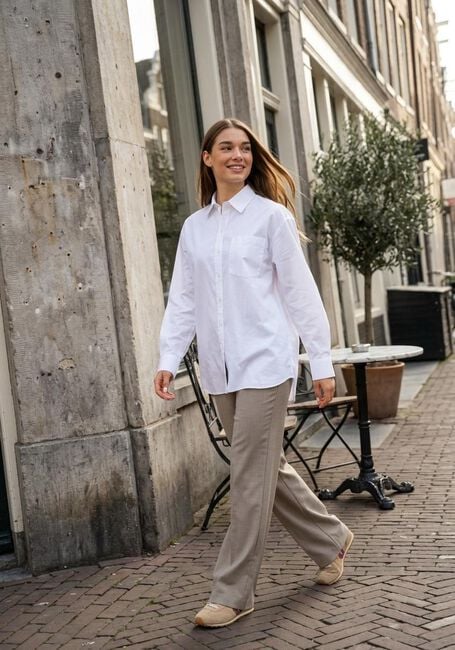 Wei&szlig;e SELECTED WOMEN Blusen SLFESTER LS OVERSIZE SHIRT - large