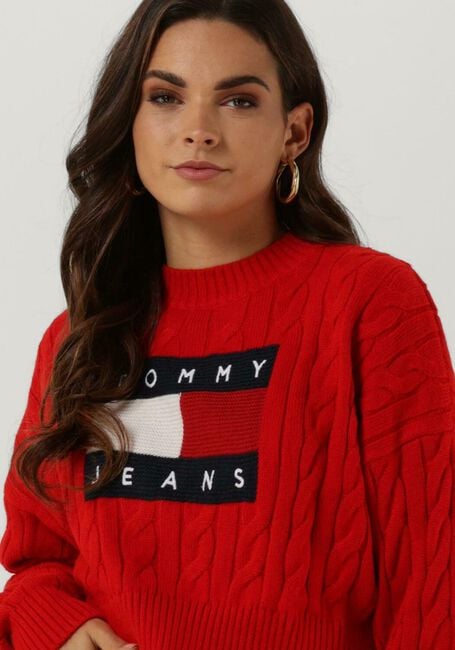 Rote TOMMY JEANS Pullover SWEATERS 01 - large