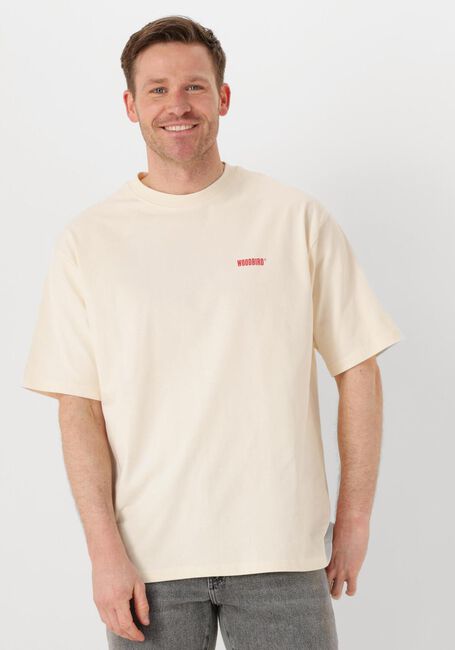 Ecru WOODBIRD T-shirt WBBAINE DUDE TEE - large