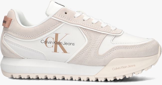 Weiße CALVIN KLEIN Sneaker low TOOTH RUNNER IRREGULAR LINES DAMES - large