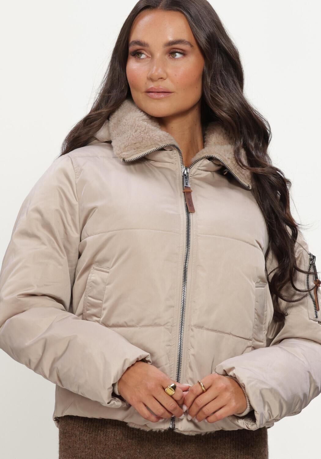 Beige MOSCOW Wattierte Jack 04-08-ATLENA - large