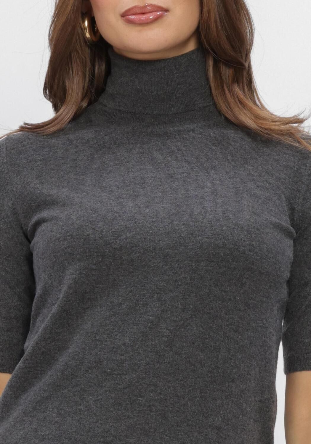 Dunkelgrau BOII STUDIOS Top AKSA T-NECK KNIT - large