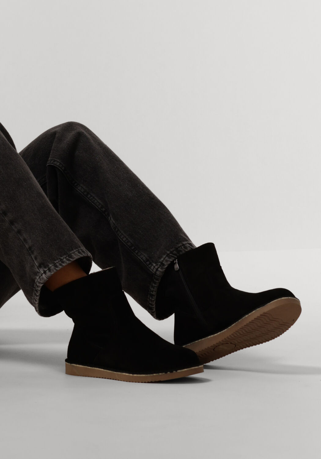 Schwarze NOTRE-V Winterstiefel 2204-02 - large