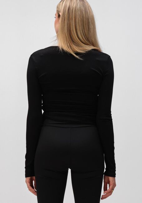 Schwarze NEO NOIR Strickjacke NIA JERSEY WRAP BLOUSE - large