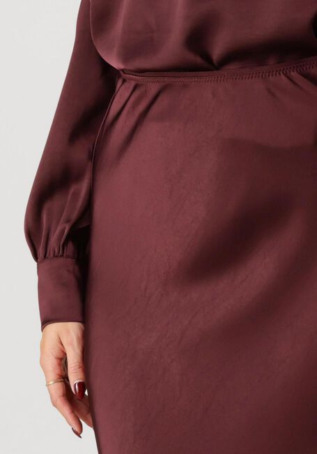 Bordeaux NEO NOIR Maxirock VICKY HEAVY SATEEN SKIRT - large