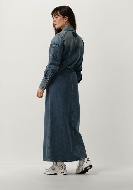 Blaue VANILIA Midikleid DENIM MIDI DRESS - large