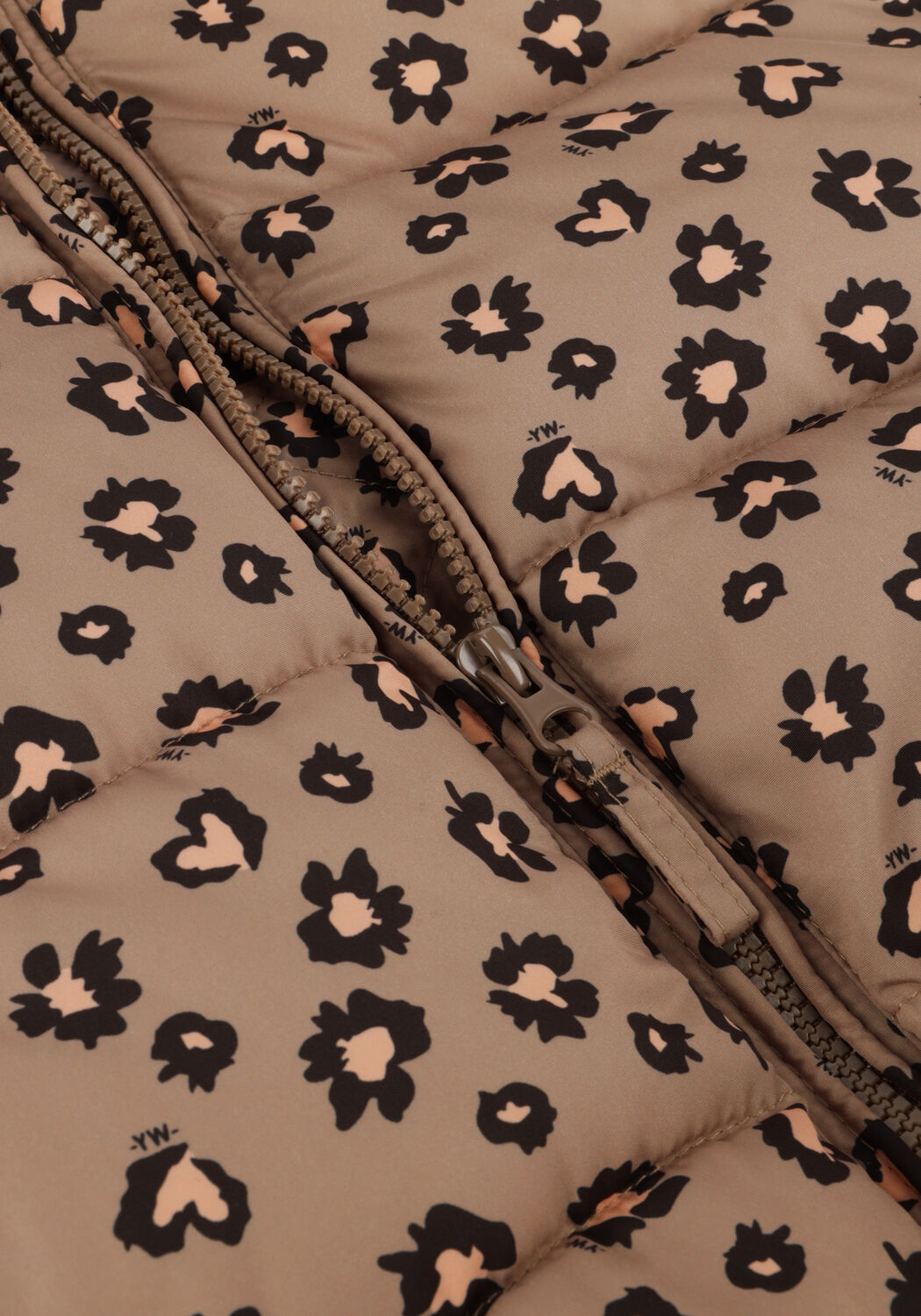 Braune YOUR WISHES Jacken SWEET LEOPARD PUFFER COAT - large