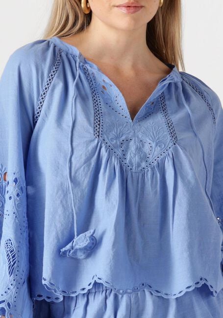 Blaue SCARLETT POPPIES Blusen ASHU TOP - large